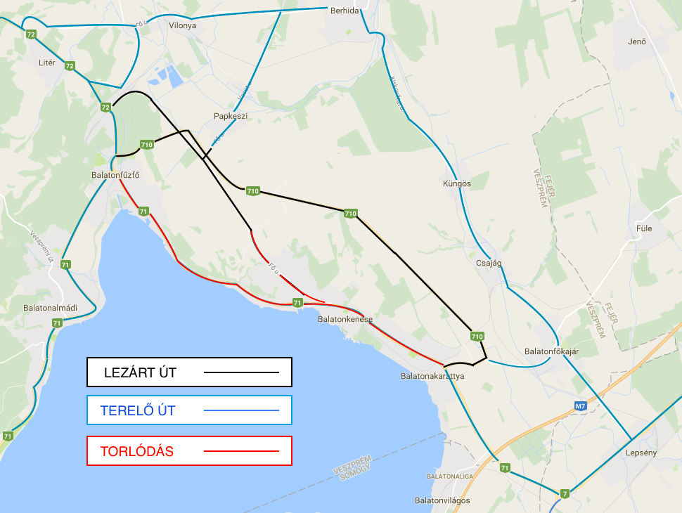 FORGALOMKORLÁTOZÁS – Szombaton Balatonman Kenese Triatlonverseny