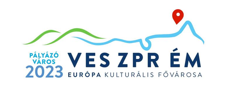 Ez még a pályázathoz készült logó. Veszprém azóta megnyerte az Európa Kulturális Fővárosa 2023 címet