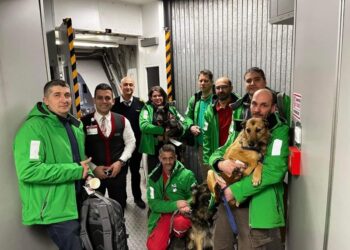 Magyarpolányi hősök a földrengés helyszínén