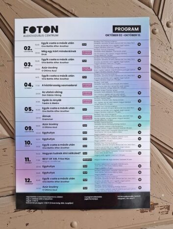 FOTON, FOTON – Ezer vetítés, húszezer néző