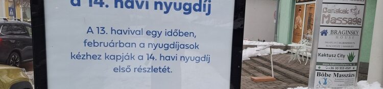 NYUGDÍJ(ÁT)ÜTEMEZÉS – Tizenharmadik meg a tizennegyedik negyede