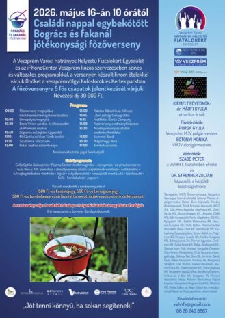 közösségi élmény, KÖZÖSSÉGI ÉLMÉNY – Családi nap és főzőverseny a Séd mellett