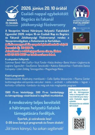 családi nap főzőverseny, ÚJ IDŐPONTBAN – Családi nap és főzőverseny